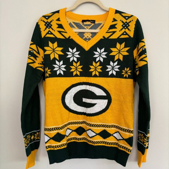 Sweaters - Green Bay Packers NFL Gear Holiday Sweater Size Large